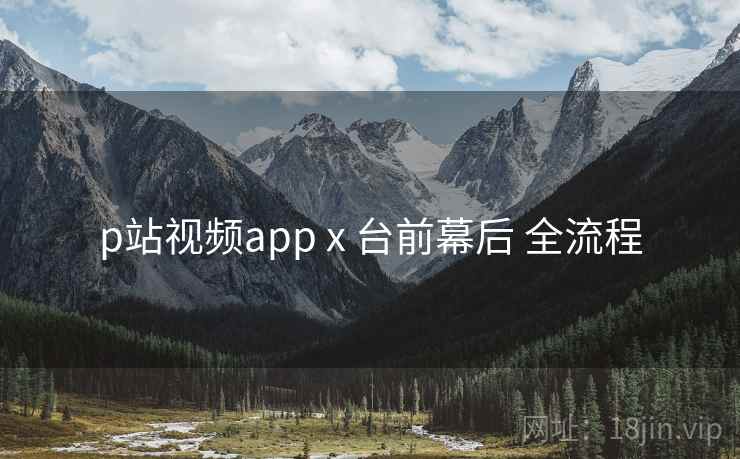 p站视频app x 台前幕后 全流程 p站视频app x 台前幕后 全流程